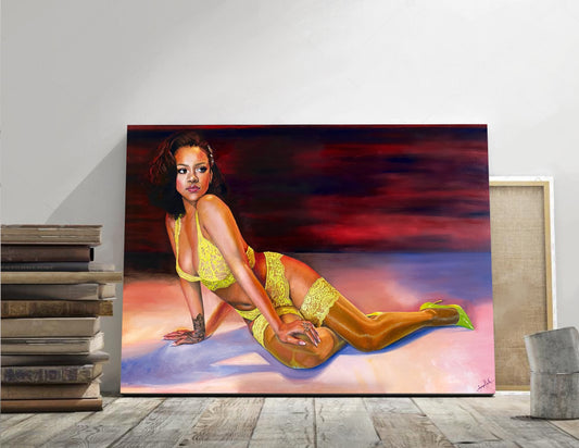 Rihanna Canvas Print